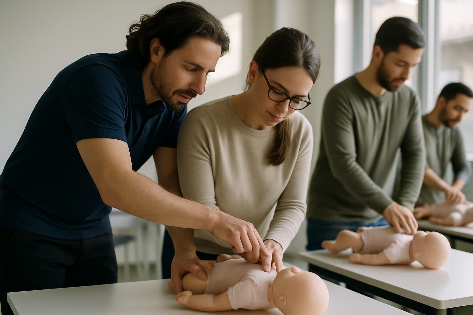 CPR training class