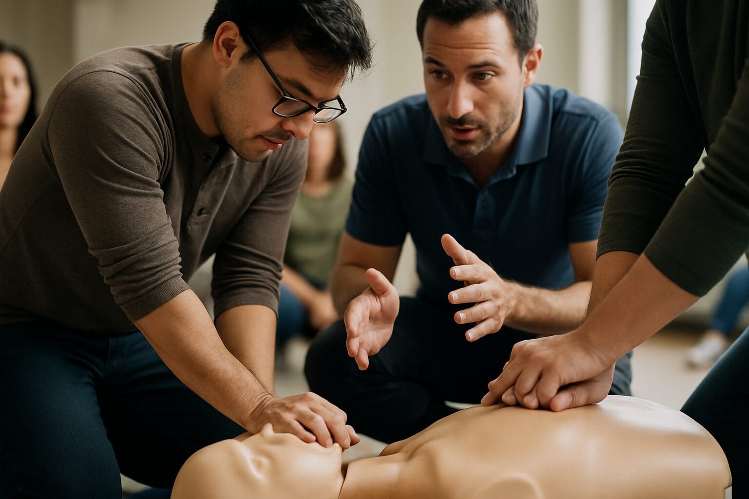 CPR training class